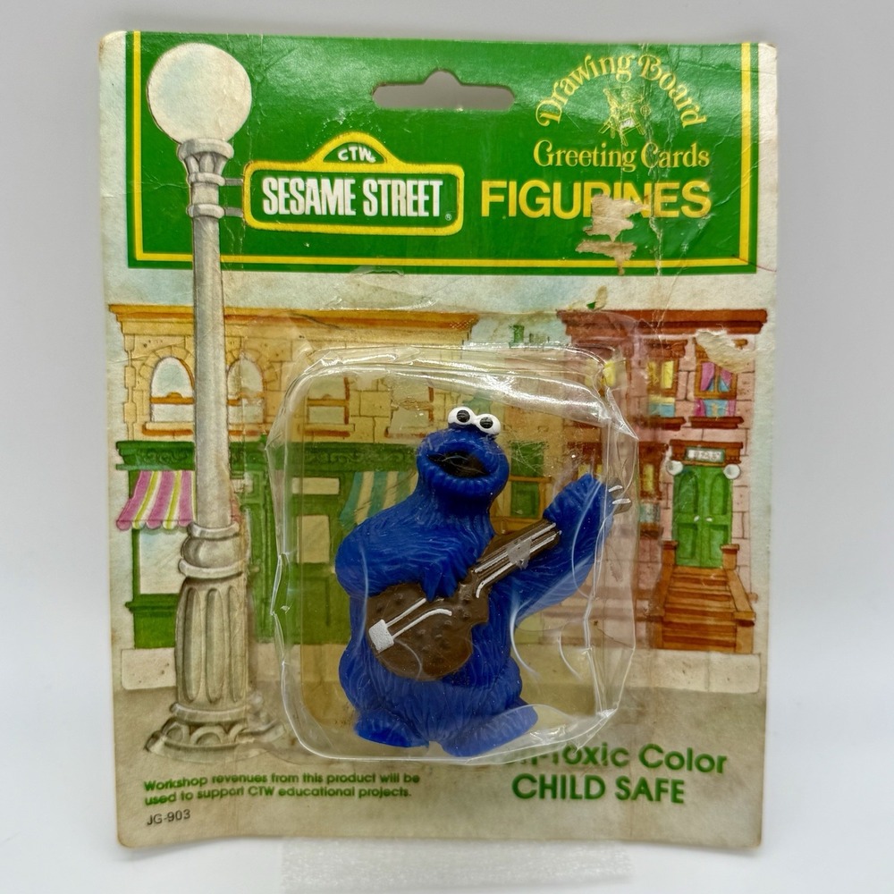 Cookie Monster 1982 Sesame Street  Drawing Board Greeting Cards See‎ Notes